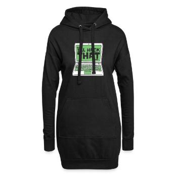 I'll Hack That Sniffer Social Engineering - Hoodie-Kleid - Schwarz - Vorne