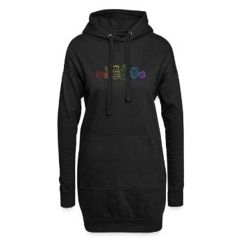 Poterie LGBT Arc-en-ciel Hobby Roue Pro de Poterie - Sweat-shirt à capuche long Femme - noir - Devant