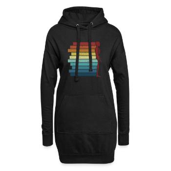 Technicien en radiologie rétro Technologue en radiographe - Sweat-shirt à capuche long Femme - noir - Devant