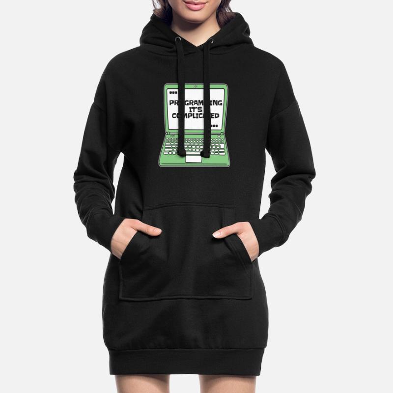 Programming It's Complicated Developer Coder Hoodie-Kleid