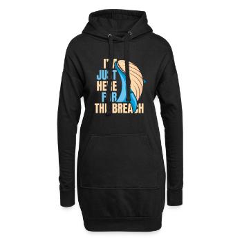 Juste ici pour la brèche Béluga bleu Cetacea - Sweat-shirt à capuche long Femme - noir - Devant