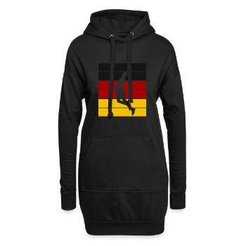 Basketball Trikot Basketballspieler Deutschland - Hoodie-Kleid - Schwarz - Vorne