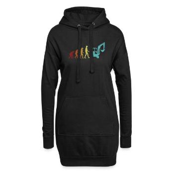Excavator Evolution Excavator Seilbagger - Hoodie-Kleid - Schwarz - Vorne