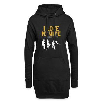 I love my Wife Pool Billiards Snooker - Hoodie-Kleid - Schwarz - Vorne