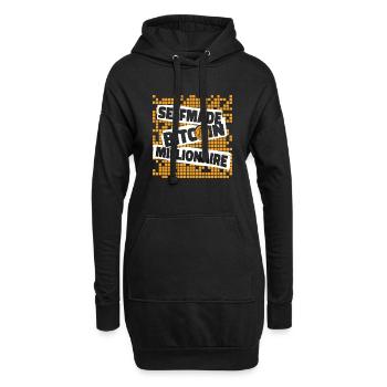 Selfmade Bitcoin Millionaire Blockchain Crypto - Hoodie-Kleid - Schwarz - Vorne