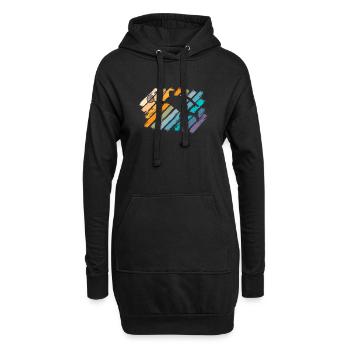 Rétro Paddleball Padel Padel Tennis Padel - Sweat-shirt à capuche long Femme - noir - Devant