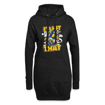 I'd Hit That Volleyballspieler Volleyballfreak - Hoodie-Kleid - Schwarz - Vorne