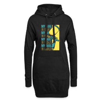 Mon objectif Pas de trous d’épingle Véhicule Voiture Spray Automobile - Sweat-shirt à capuche long Femme - noir - Devant