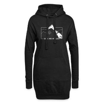 Michelangelo Kreation von Adam Prothese Gliedmaßen Bein - Hoodie-Kleid - Schwarz - Vorne