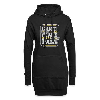 Ich habe Pläne mit meinen Pfannen, Miner Gold zu schürfen - Hoodie-Kleid - Schwarz - Vorne
