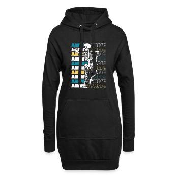 aw Snap Doigt cassé Bras cassé Jambe Chirurgien - Sweat-shirt à capuche long Femme - noir - Devant