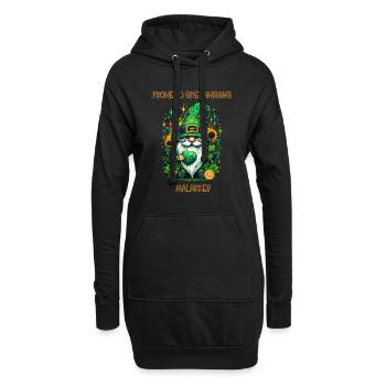 Anfällig für Schabernack und Malarkey - Hoodie-Kleid - Schwarz - Vorne