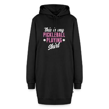 Pickleball -Spieler Das Ist Mein Pickleball - Hoodie-Kleid - Schwarz - Vorne