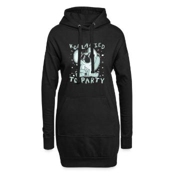Koalafied To Party Koalabear Amoureux de l’eucalyptus - Sweat-shirt à capuche long Femme - noir - Devant
