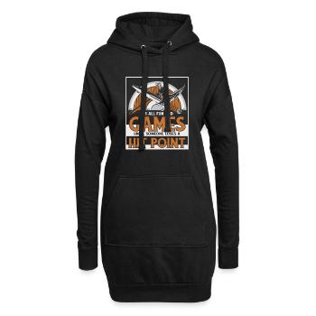 Jusqu’à ce que quelqu’un perde un point de vie Armes de GN - Sweat-shirt à capuche long Femme - noir - Devant