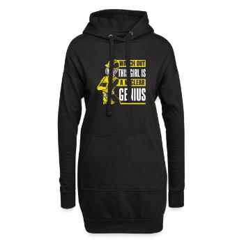 Dieses Mädchen ist ein nukleares Genuis Energy Nuclear - Hoodie-Kleid - Schwarz - Vorne