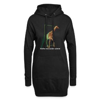 Giraffen aus einem anderen Universum Nubisch-Afrikaner - Hoodie-Kleid - Schwarz - Vorne
