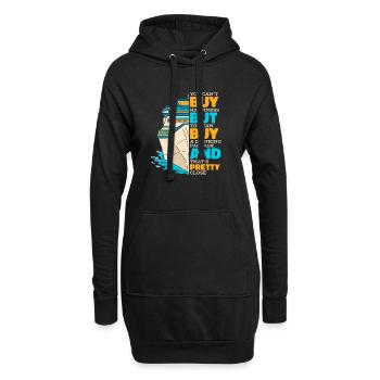 Ne peut pas acheter le bonheur mais boire une croisière - Sweat-shirt à capuche long Femme - noir - Devant