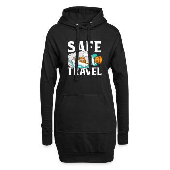 Voyage en toute sécurité Croisière en bateau Croisière avec équipage - Sweat-shirt à capuche long Femme - noir - Devant