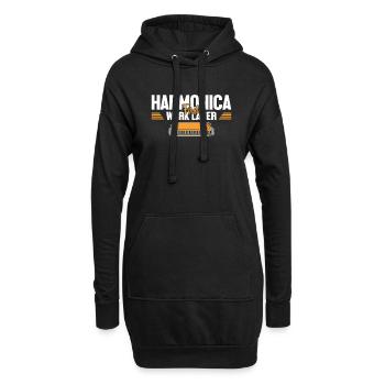 Mundharmonika erstes Werk, später Harmonist Harmonicist - Hoodie-Kleid - Schwarz - Vorne