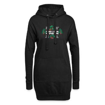 Dinge, die ich in meiner Freizeit mache Bonsai Töpfe Penjing - Hoodie-Kleid - Schwarz - Vorne