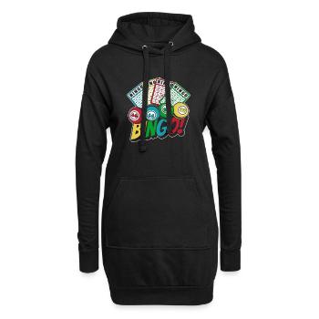 Daubers Professional Caller Bingo Lover Bingo - Sweat-shirt à capuche long Femme - noir - Devant