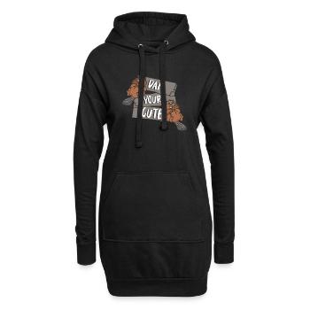 Dam You're Cute Castor Canadensis Nordamerika - Hoodie-Kleid - Schwarz - Vorne