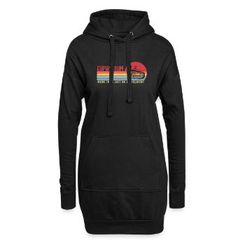 L’euphonium plus qu’un instrument euphoniste - Sweat-shirt à capuche long Femme - noir - Devant