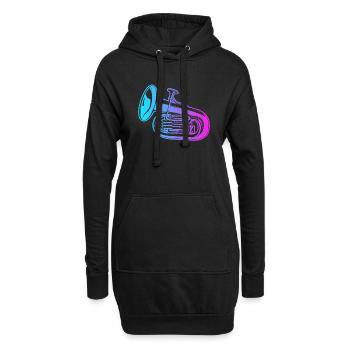 Instrument Euphoniste Euphonium Joueur Euphonium - Sweat-shirt à capuche long Femme - noir - Devant