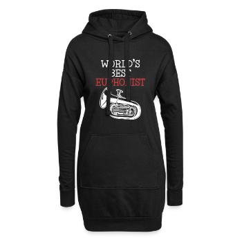 Meilleur euphoniste au monde Euphoniste Euphoniste - Sweat-shirt à capuche long Femme - noir - Devant
