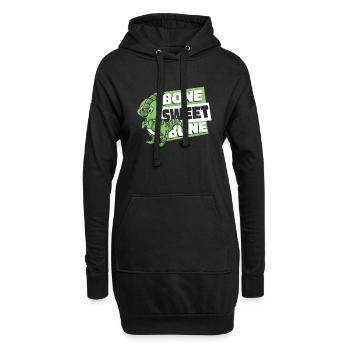 Knochen Süßer Knochen Parasaurolophini Dinosaurier - Hoodie-Kleid - Schwarz - Vorne