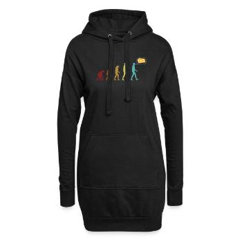 Gouda Evolution Fromager Amateur de Queso - Sweat-shirt à capuche long Femme - noir - Devant
