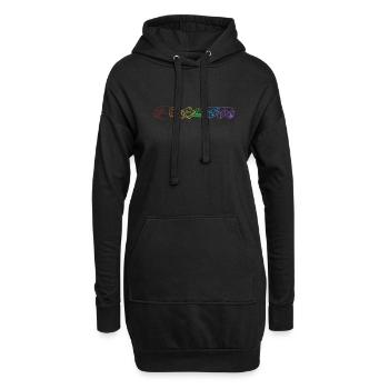 Gouda LGBT Regenbogen Käsehändler Hersteller Queso Gouda - Hoodie-Kleid - Schwarz - Vorne