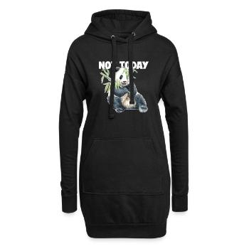 Nicht heute Pandabär Ailuropoda melanoleuca Riese - Hoodie-Kleid - Schwarz - Vorne