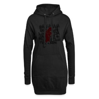 Mobbing - Hoodie-Kleid - Schwarz - Vorne