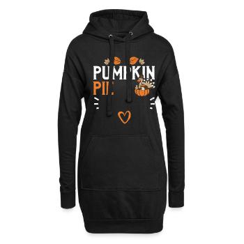Pumpkin Pie - Thanksgiving - Hoodie-Kleid - Schwarz - Vorne