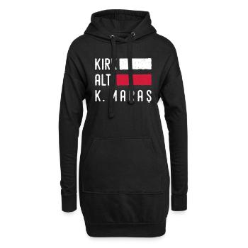 Maras 46 Türkei Turkiye Geschenk Urlaub TR Türk - Hoodie-Kleid - Schwarz - Vorne