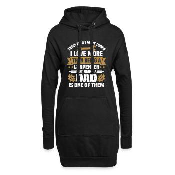 Être père est l’un d’entre eux, Don pour père - Sweat-shirt à capuche long Femme - noir - Devant