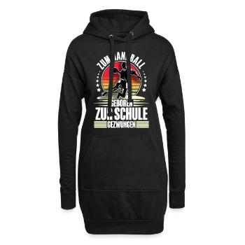 Handball Handballer - Hoodie-Kleid - Schwarz - Vorne