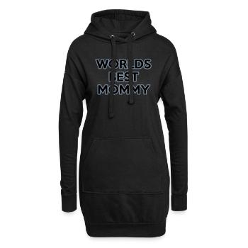 Worlds best Mommy - Hoodie-Kleid - Schwarz - Vorne