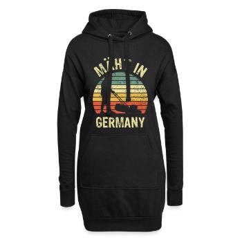 Mäht in Germany - Rasenmäher - Mähen - Wortspiel - Hoodie-Kleid - Schwarz - Vorne