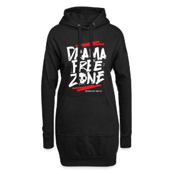 drama_queen_free_zone_skull - Hoodie-Kleid - Schwarz - Vorne