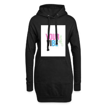 Vibration Positive et Motivante - Sweat-shirt à capuche long Femme - noir - Devant