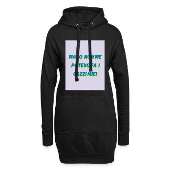 Ich konnte nicht meinen eigenen Scheiß machen - Hoodie-Kleid - Schwarz - Vorne