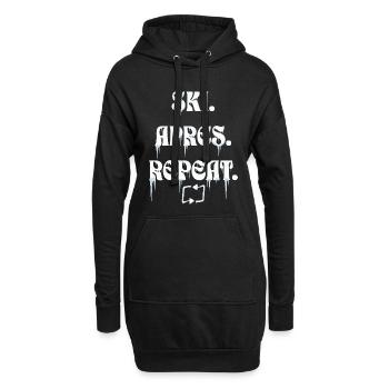 Ski Après Repeat - Sweat-shirt à capuche long Femme - noir - Devant