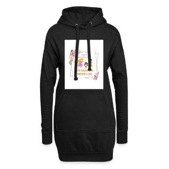 Mother's Love Blumenrahmen - Hoodie-Kleid - Schwarz - Vorne