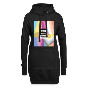 Dyke March Nbg 2026 - Hoodie-Kleid - Schwarz - Vorne
