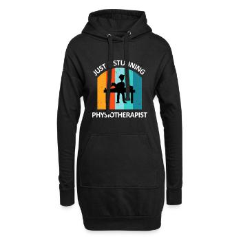 Physiotherapeut Humorvoll Geschenk Spruch Lustig - Hoodie-Kleid - Schwarz - Vorne