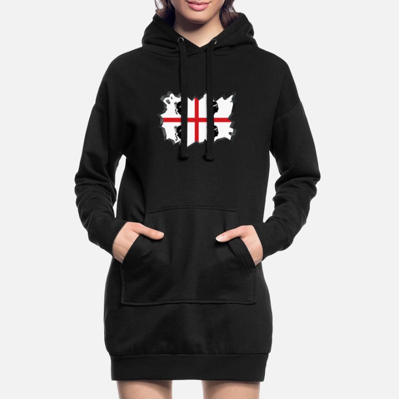 Drapeau de la Sardaigne Drapeau de la Sardaigne Drapeau de la Sardaigne Sweat-shirt à capuche long Femme