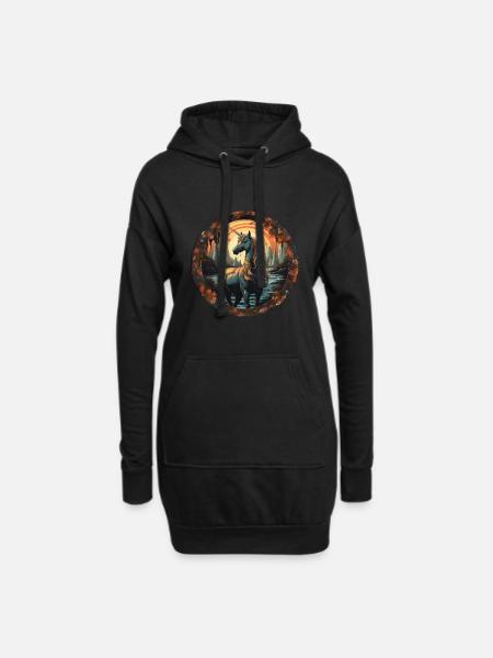 Unicorn - Hoodie Dress - black